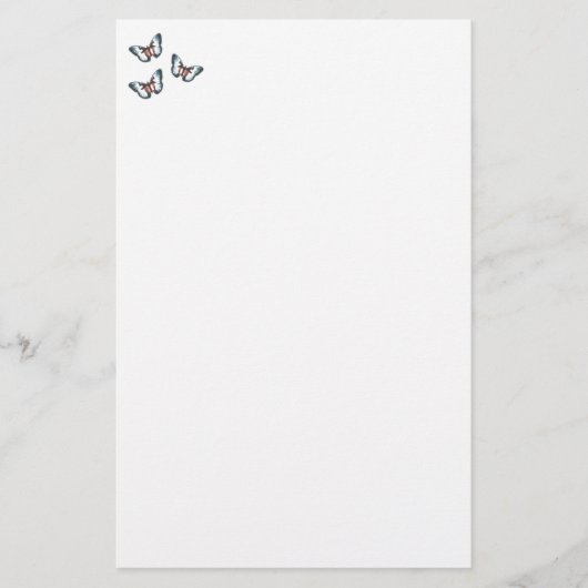 Blue Butterflies briefpapier (Voorkant)