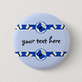 Blue Butterflies Button (Voorkant)