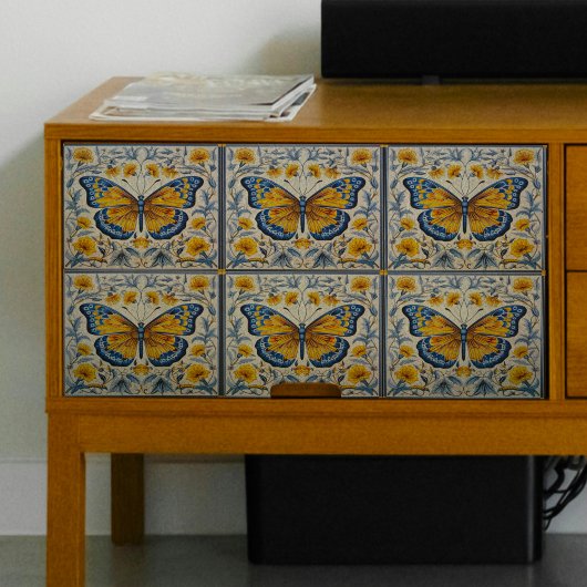  Blue Butterflies Decoupage Tissue Paper Tissuepapier