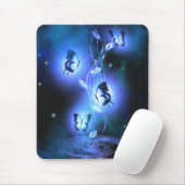 Blue Butterflies Mousepad Muismat (Met muis)