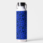 Blue Butterflies Pattern C01.b Dblue BG Waterfles (Voorkant)
