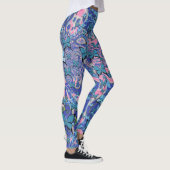 Blue Butterflies Psychedelic Dream Leggings (Rechts)