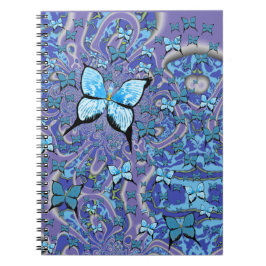 Blue Butterflies Psychedelic Dream Notitieboek