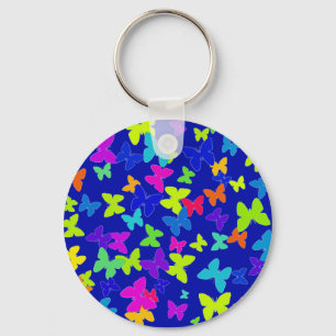 Blue Butterflies Sleutelhanger