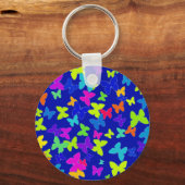 Blue Butterflies Sleutelhanger (Voorkant)