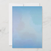 Blue Butterflies verjaardagsfeestje uitnodiging (Achterkant)