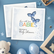 Blue Butterflies Verschuldigd met Two Twins Baby s