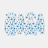 Blue butterflips bedankdoosjes (Uitgevouwen)