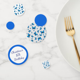 Blue butterflips confetti