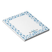 Blue butterflips notitieblok (Schuin)