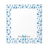 Blue butterflips notitieblok (Voorkant)
