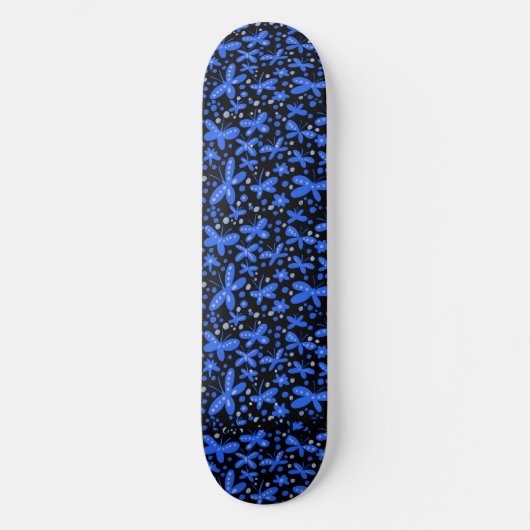 Blue butterflips persoonlijk skateboard (Voorkant)