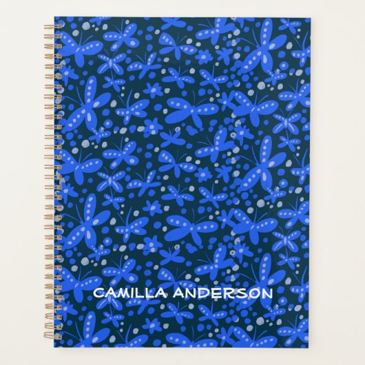 Blue butterflips planner (Voorkant)