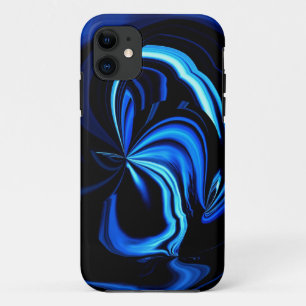 Blue Butterfly Abstract Case-Mate iPhone Case