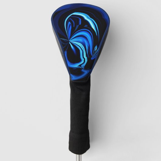 Blue Butterfly Abstract Golfheadcover (Voorkant)