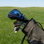 Blue Butterfly Abstract Golfheadcover (Insitu)