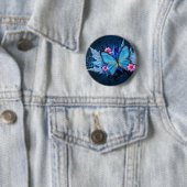 Blue-Butterfly-Abstract.jpg Ronde Button 5,7 Cm (In situ)