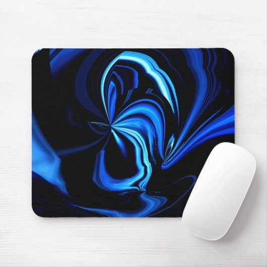 Blue Butterfly Abstract Muismat (Met muis)