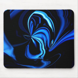 Blue Butterfly Abstract Muismat