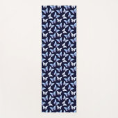 Blue Butterfly Animals Butterflies Pattern Yogamat (Voorkant)