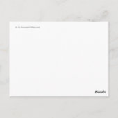 Blue Butterfly Awareness Ribbon Custom Briefkaart (Achterkant)