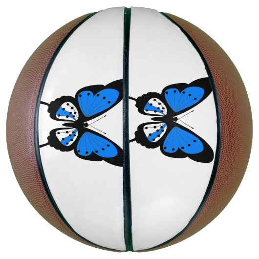 Blue Butterfly Basketball Basketbal (Verticaal)