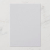 Blue Butterfly Bruiloft Suite 4.5" x 6.25" Menu (Achterkant)