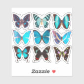 Blue Butterfly Collectie 4-inch vinylSticker Sticker (Vel)