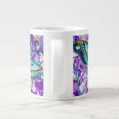 Blue Butterfly Cup Grote Koffiekop (Achterkant)