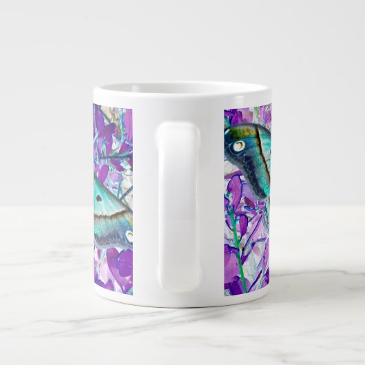 Blue Butterfly Cup Grote Koffiekop (Achterkant)