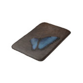 Blue Butterfly Custom Bath Mat (Gekanteld)