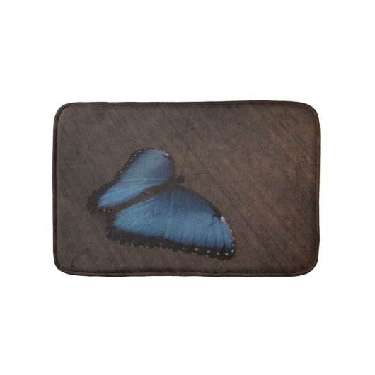 Blue Butterfly Custom Bath Mat (Voorkant)