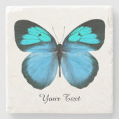 Blue Butterfly Custom Stone Onderzetter (Voorkant)