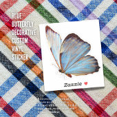 Blue Butterfly Decorative Custom Vinyl Sticker