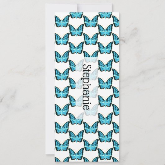 Blue Butterfly Design Bladwijzer (Voorkant)