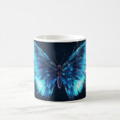 Blue Butterfly Design Keramische Mok (Center)