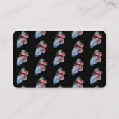 Blue Butterfly Digitale Kunst Visitekaartje (Achterkant)