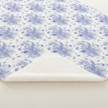Blue Butterfly en Delphinium Toile
