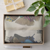 Blue Butterfly Ephemera Decoupage Script T Tissuepapier (Geschenk)