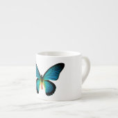 Blue Butterfly Espresso Mok (Voorkant rechts)