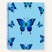 Blue Butterfly Esthetisch Notitieboek (Voorkant)