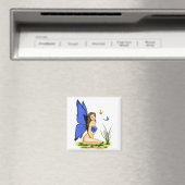 "Blue Butterfly Fairy" Magneten (Insitu (Vaatwasser))