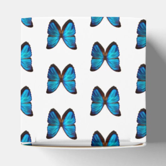 Blue Butterfly Favors Gift/Party Box Bedankdoosjes (Bovenkant)