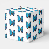 Blue Butterfly Favors Gift/Party Box Bedankdoosjes (Achterkant)