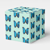 Blue Butterfly Favors Gift/Party Box Bedankdoosjes (Voorkant Zijde)