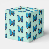 Blue Butterfly Favors Gift/Party Box Bedankdoosjes (Achterkant)