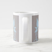 Blue Butterfly Floral Jumbo Mok (Achterkant)