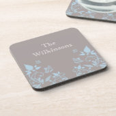 Blue Butterfly Floral Onderzetter Set (Linkerzijde)