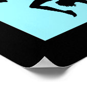 BLUE BUTTERFLY GEPERSONALISEERD GYMNASTIEK POSTER (Hoek)