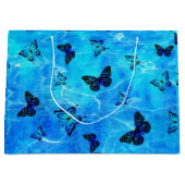 Blue Butterfly Gift Bag Groot Cadeauzakje (Voorkant)